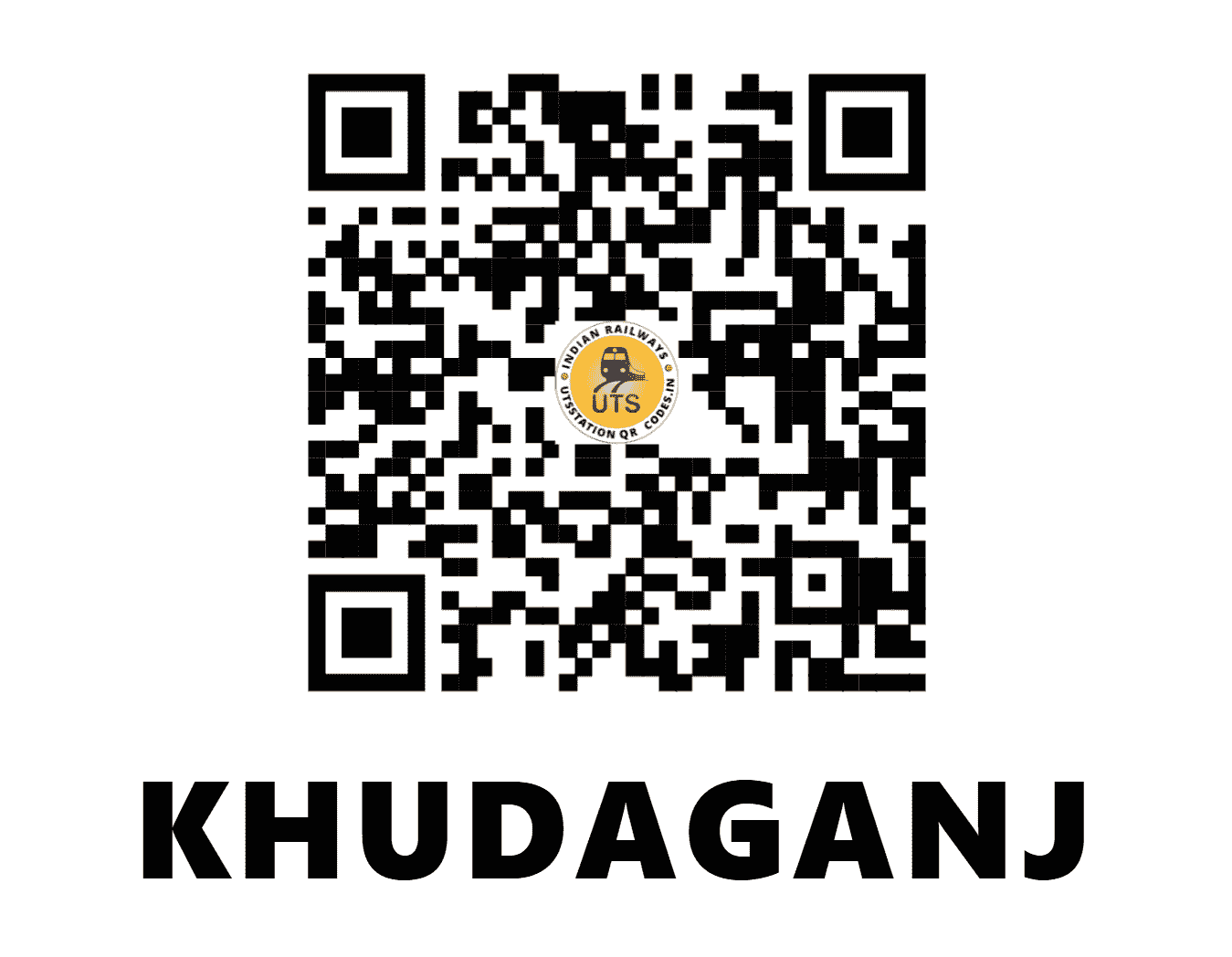 UTS QR Code for KHUDAGANJ - KDJ - NE (UTTAR PRADESH)